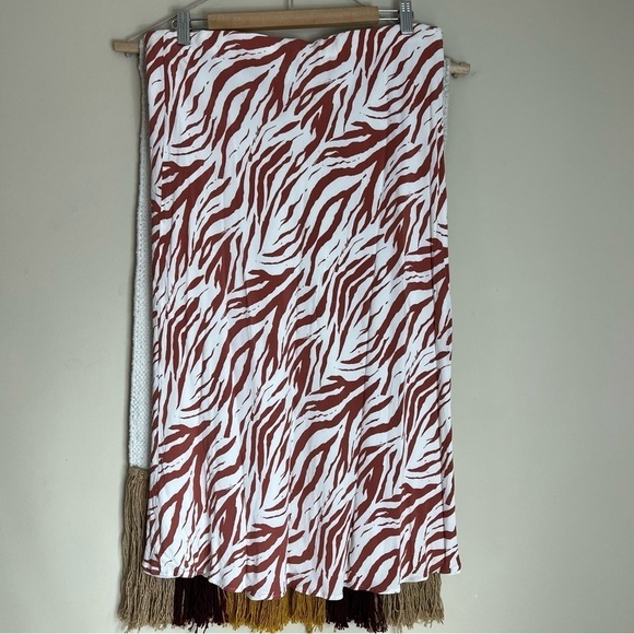 Rails Anya Zebra Print Midi Skirt - Rust zebra Orange-Brown - Size XLARGE - Picture 5 of 9